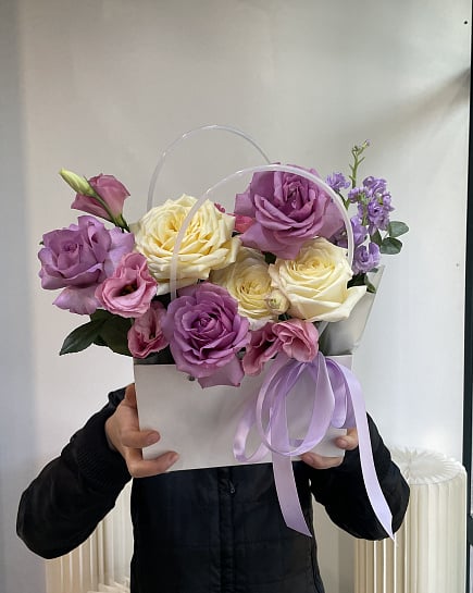 Сиреневое очарование в сумочке with delivery to Astana
